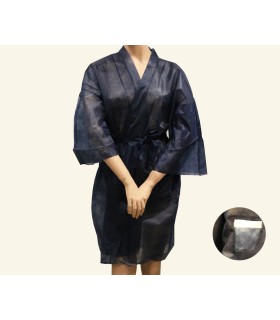 Kimono Negro C/Bolsillo Ind. (100 Un.)