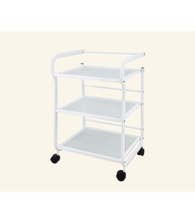 Carro Metal Blanco Tres Estantes 53,5x43x80 cm