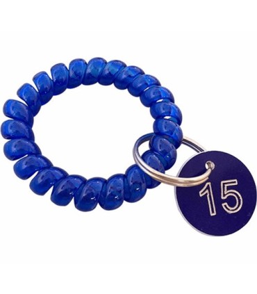 Cinta Muñequera Numerada en espiral + placa