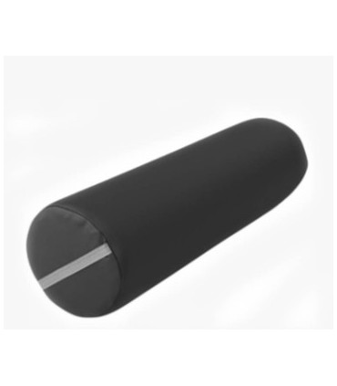 Cojín postural cilíndrico 18X60  tapizado en negro