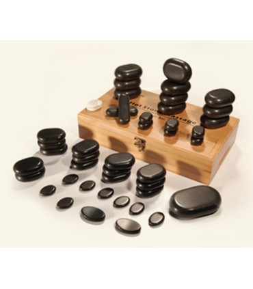 Set 45 Piedras Calientes de Basalto